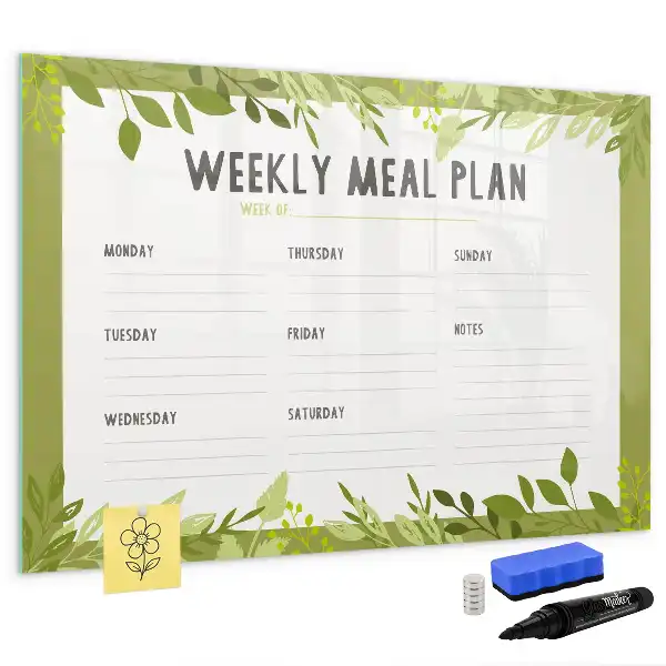 Tableau magnétique pour dessiner menu hebdomadaire