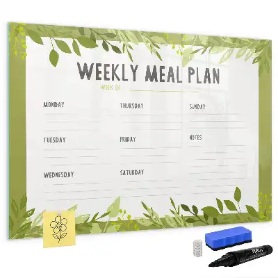Tableau magnétique pour dessiner menu hebdomadaire