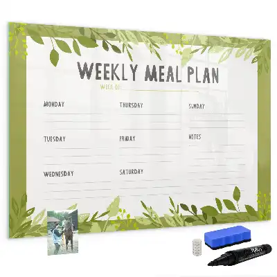 Tableau magnétique pour dessiner menu hebdomadaire