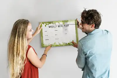 Tableau magnétique pour dessiner menu hebdomadaire