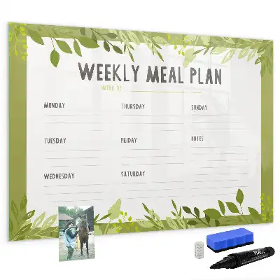 Tableau magnétique pour dessiner menu hebdomadaire