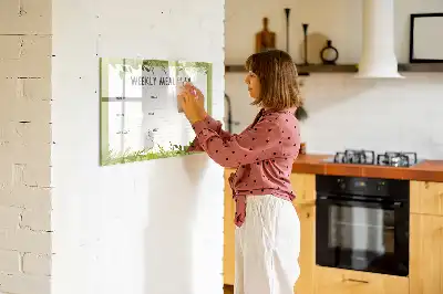 Tableau magnétique pour dessiner menu hebdomadaire