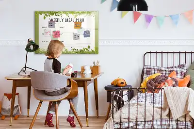 Tableau magnétique pour dessiner menu hebdomadaire