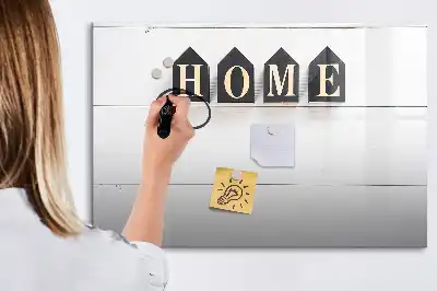 Tableau magnétique pour dessiner modèle texte Maison