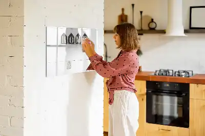 Tableau magnétique pour dessiner modèle texte Maison
