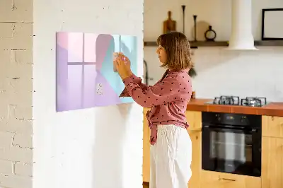 Tableau magnétique à dessiner motif pastel
