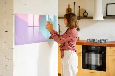 Tableau magnétique à dessiner motif pastel