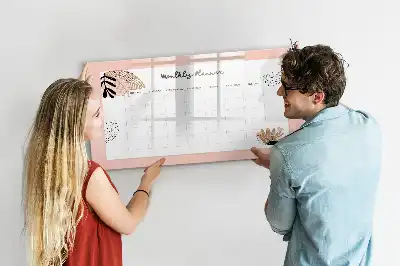 Tableau magnétique à dessiner avec motif de fleurs
