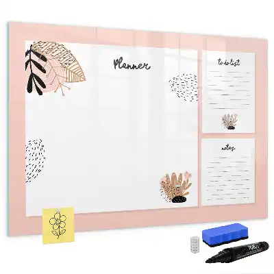 Tableau magnétique pour dessiner notes de planificateur