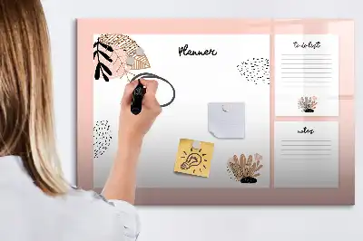 Tableau magnétique pour dessiner notes de planificateur