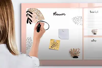 Tableau magnétique pour dessiner notes de planificateur