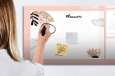 Tableau magnétique pour dessiner notes de planificateur