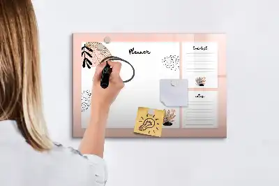 Tableau magnétique pour dessiner notes de planificateur