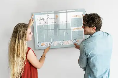 Tableau magnétique à dessiner emplois du temps hebdomadaires