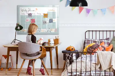 Tableau magnétique à dessiner emplois du temps hebdomadaires