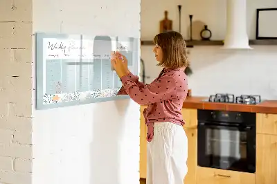 Tableau magnétique à dessiner emplois du temps hebdomadaires