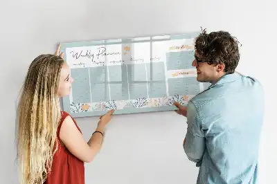 Tableau magnétique à dessiner emplois du temps hebdomadaires