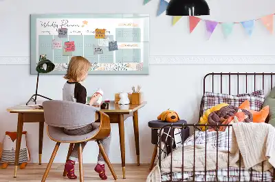 Tableau magnétique à dessiner emplois du temps hebdomadaires