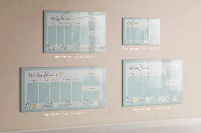 Tableau magnétique à dessiner emplois du temps hebdomadaires