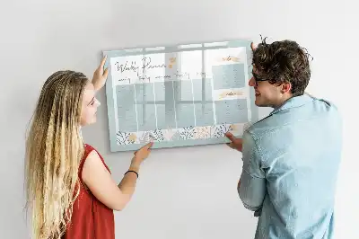 Tableau magnétique à dessiner emplois du temps hebdomadaires