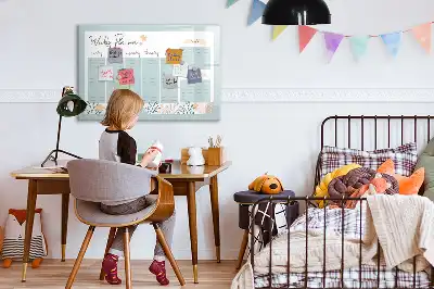 Tableau magnétique à dessiner emplois du temps hebdomadaires