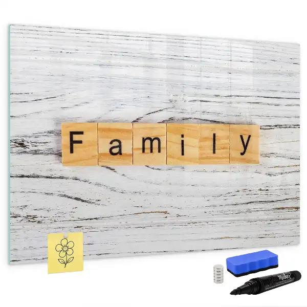 Tableau magnétique à dessiner modèle famille