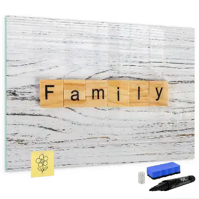 Tableau magnétique à dessiner modèle famille