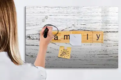 Tableau magnétique à dessiner modèle famille