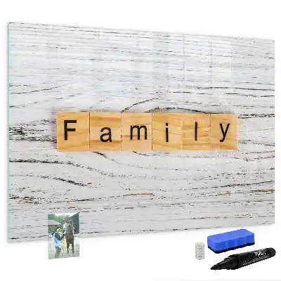 Tableau magnétique à dessiner modèle famille