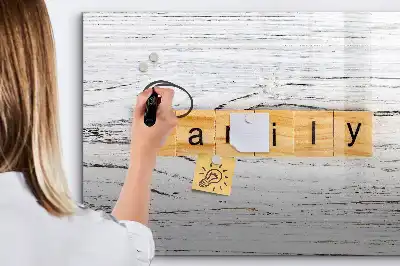 Tableau magnétique à dessiner modèle famille