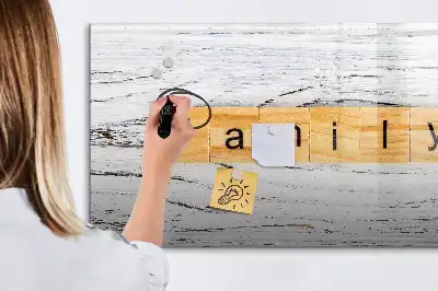 Tableau magnétique à dessiner modèle famille