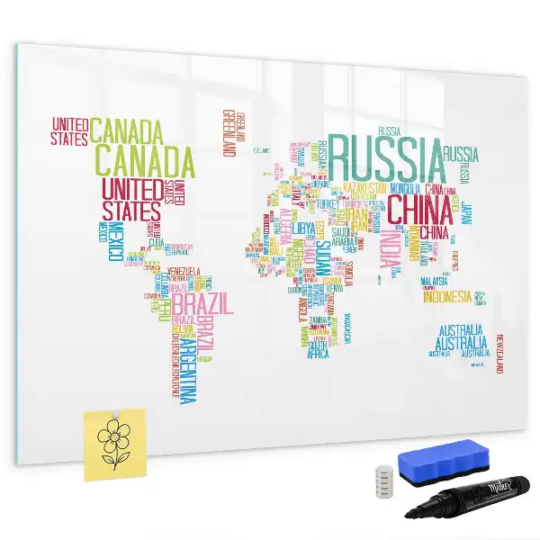 Tableau magnétique à dessiner carte avec les noms des États