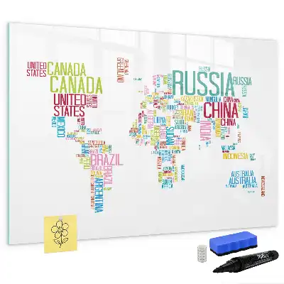 Tableau magnétique à dessiner carte avec les noms des États
