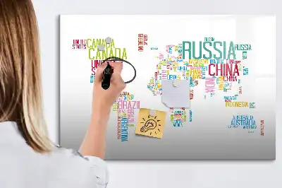 Tableau magnétique à dessiner carte avec les noms des États