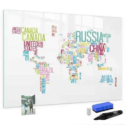 Tableau magnétique à dessiner carte avec les noms des États
