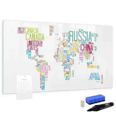 Tableau magnétique à dessiner carte avec les noms des États