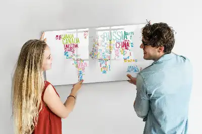 Tableau magnétique à dessiner carte avec les noms des États