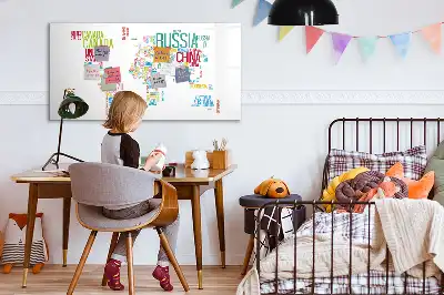 Tableau magnétique à dessiner carte avec les noms des États