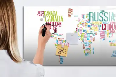 Tableau magnétique à dessiner carte avec les noms des États