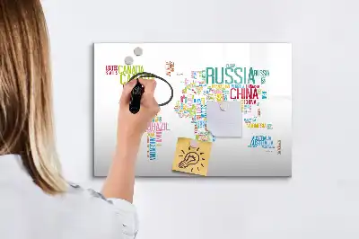 Tableau magnétique à dessiner carte avec les noms des États
