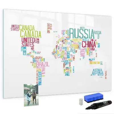 Tableau magnétique à dessiner carte avec les noms des États