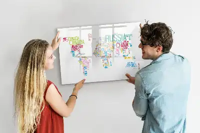 Tableau magnétique à dessiner carte avec les noms des États