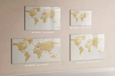 Carte politique du monde tableau magnétique pour dessiner