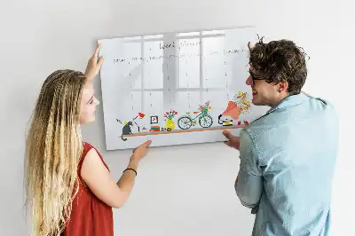 Planificateur hebdomadaire tableau magnétique pour dessiner