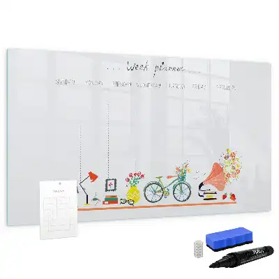 Planificateur hebdomadaire tableau magnétique pour dessiner