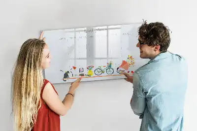 Planificateur hebdomadaire tableau magnétique pour dessiner