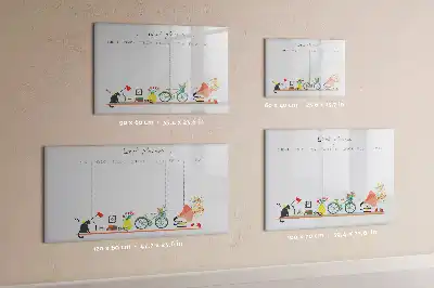 Planificateur hebdomadaire tableau magnétique pour dessiner