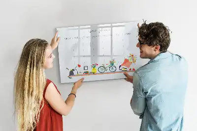 Planificateur hebdomadaire tableau magnétique pour dessiner