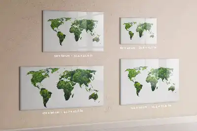 Carte du monde écologique à dessiner tableau magnétique