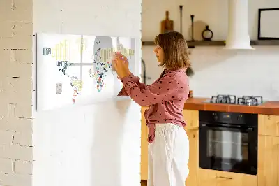 Tableau magnétique pour dessiner noms des pays